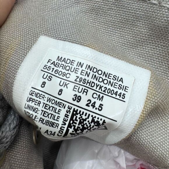 Converse Women's Chuck Taylor All Star Oil Slick Toe Cap Hi-Top Trainers - Picture 13 of 13